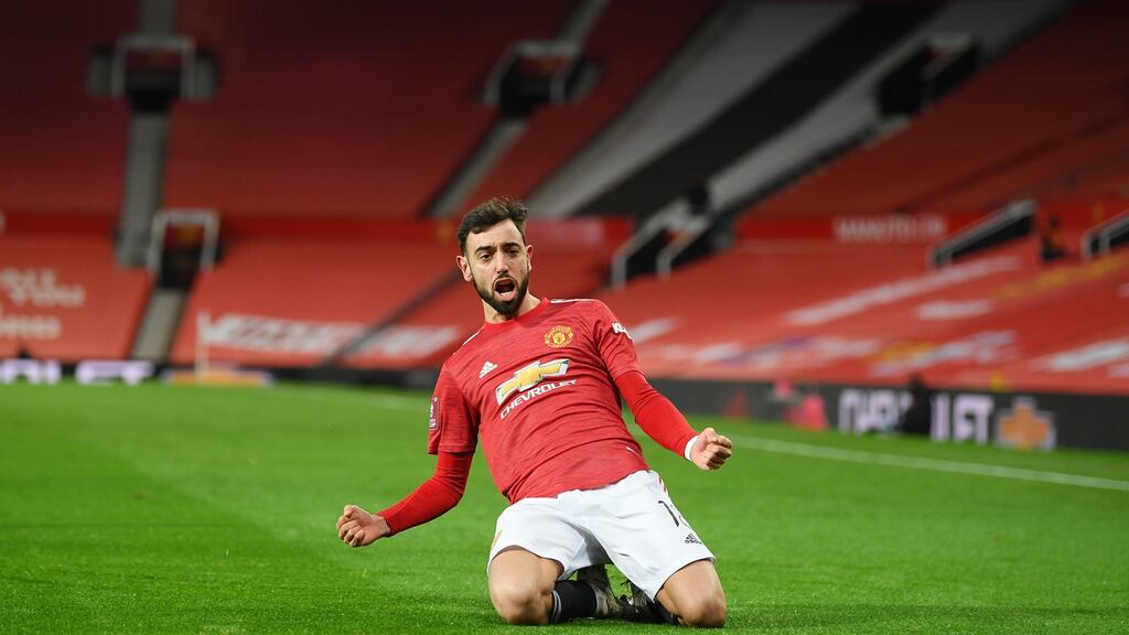 Bruno Fernandes scored the winner for Manchester United against Liverpool in the last round. Photo: Michael Regan - The FA/The FA via Getty Images