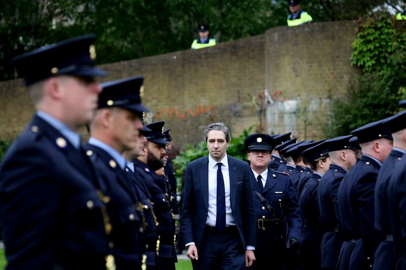 Simon Harris TD at the annual Garda Memorial Day at Dublin Castle last month. Photograph: Sam Boal/RollingNews.ie