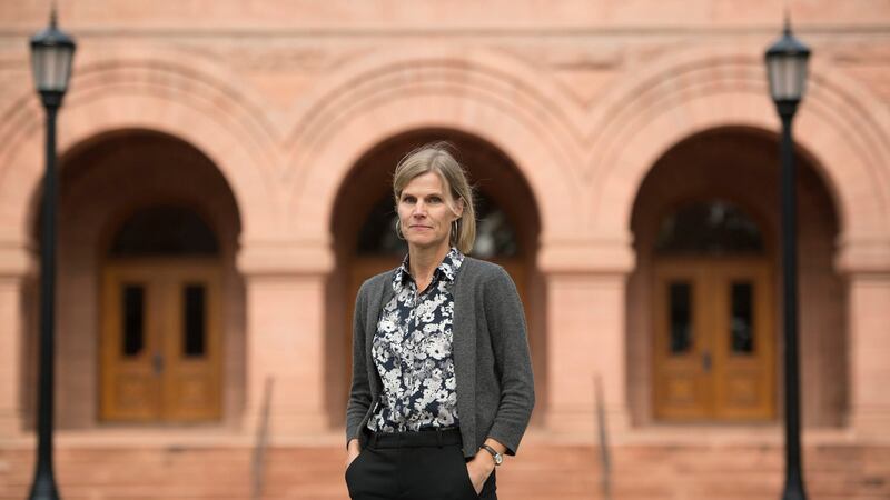 Tomi-Ann Roberts, now a psychology professor: Weinstein told her that she would give a much better audition if she were comfortable “getting naked in front of him” too. Photograph: Mark Reis/The New York Times