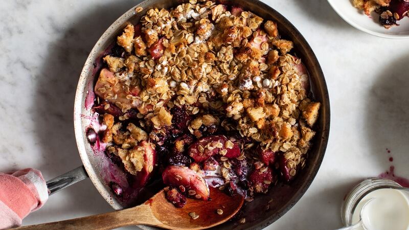Stale bread also finds a home in this warming dish. Photograph: Andrew Scrivani/The New York Times