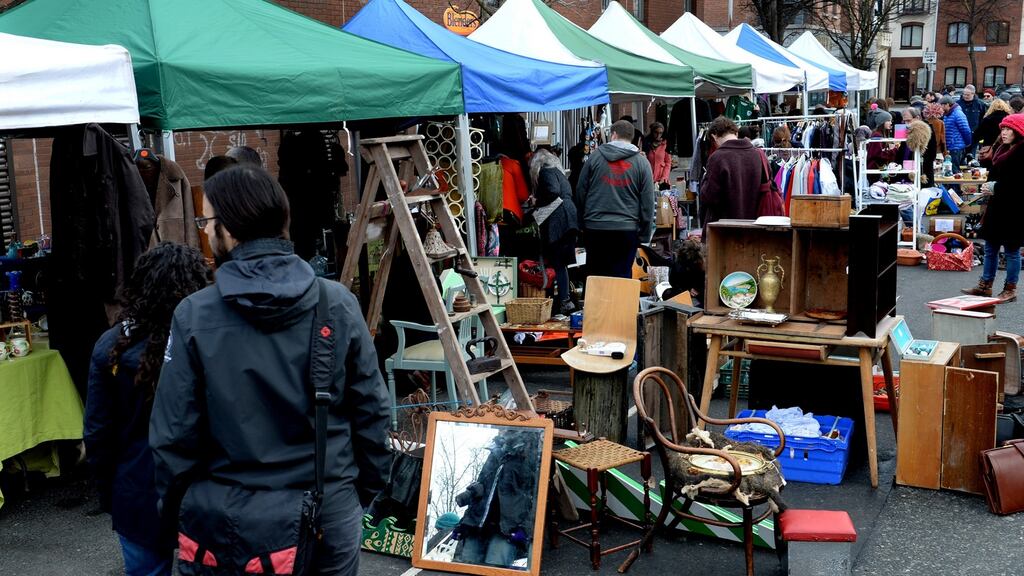 Dublin Flea Market at Newmarket Square in 2015. Photograph: Cyril Byrne