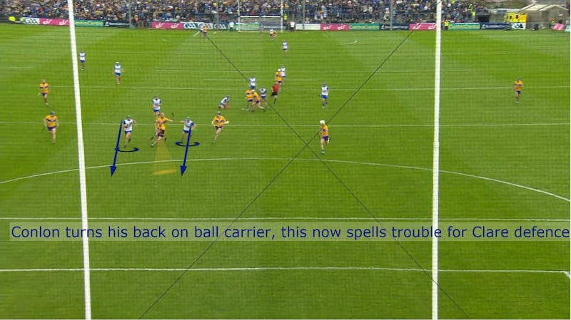 Errors in the Clare defence led to Waterford being awarded a penalty, which proved vital