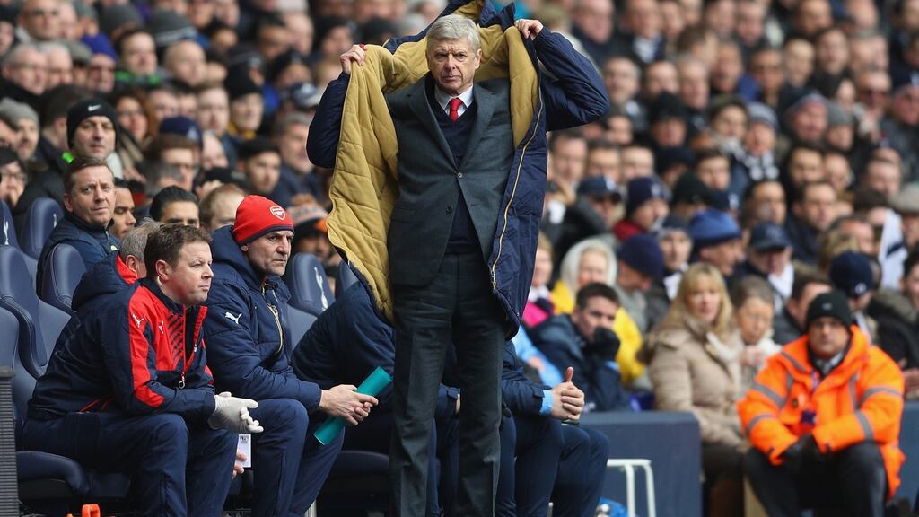 Arsène Wenger believes the race for the title is far from over. Photograph: Getty