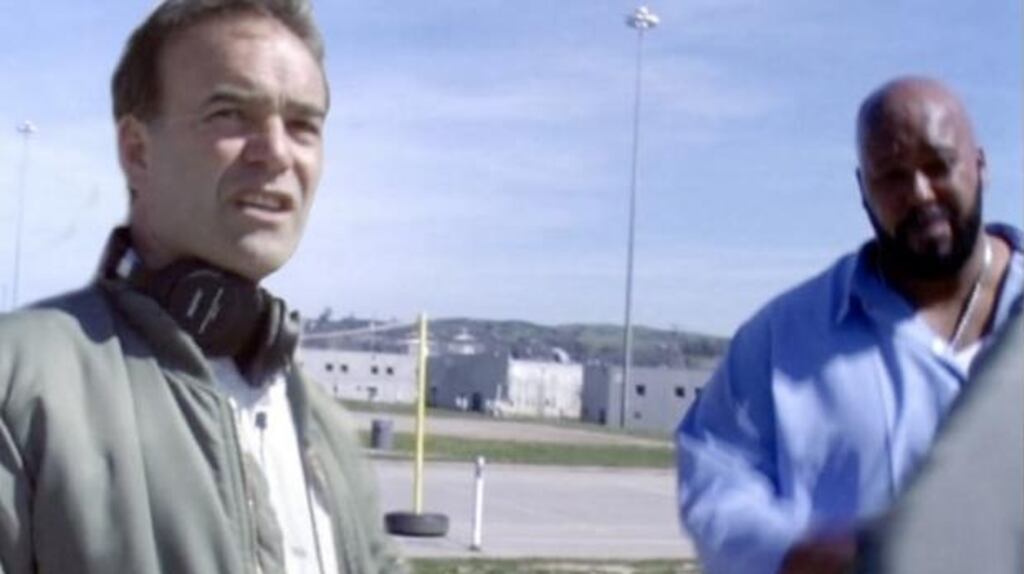 Film-maker Nick Broomfield and former Death Row Records CEO Suge Knight