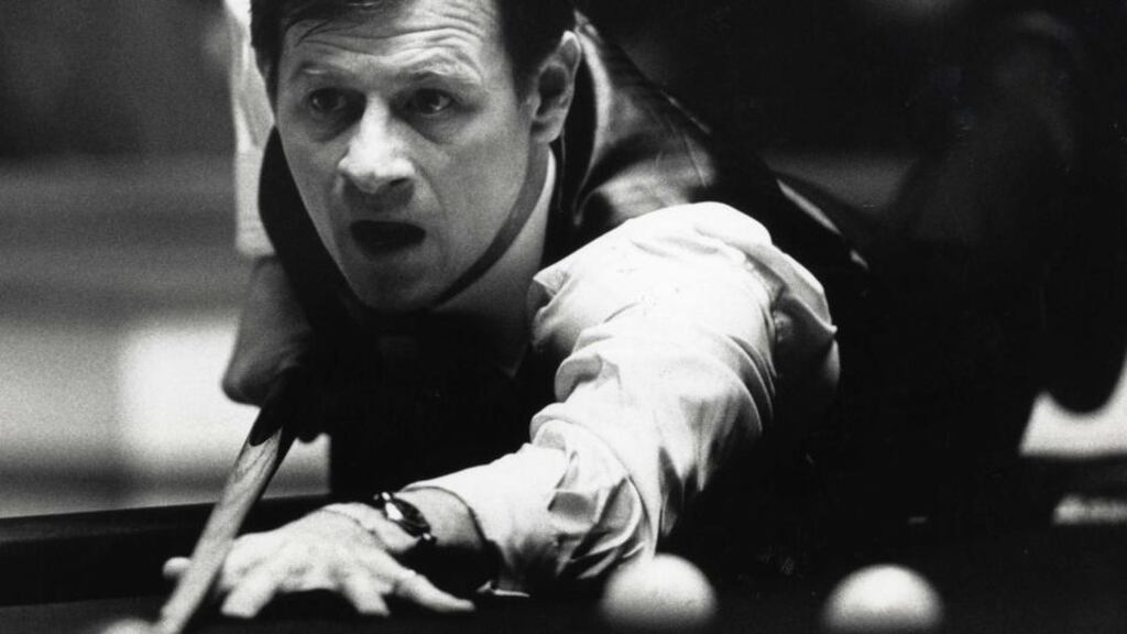 Alex Higgins is to be the subject of Eoin McNamee’s next novel, Hurricane, supported by a £15,000 grant from the Arts Council of Northern Ireland. Photograph: Paddy Whelan