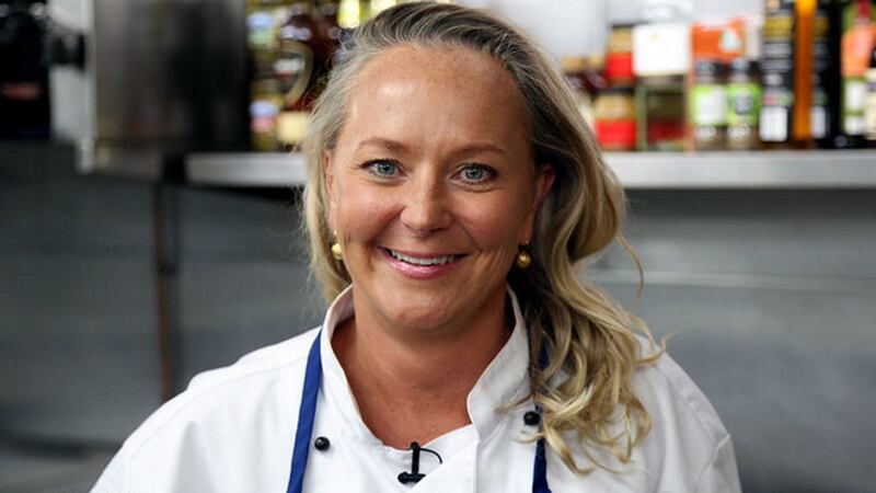 Moved to tears: Weight-loss expert and health-food fan Dr Eva Orsmond in TV3’s The Restaurant