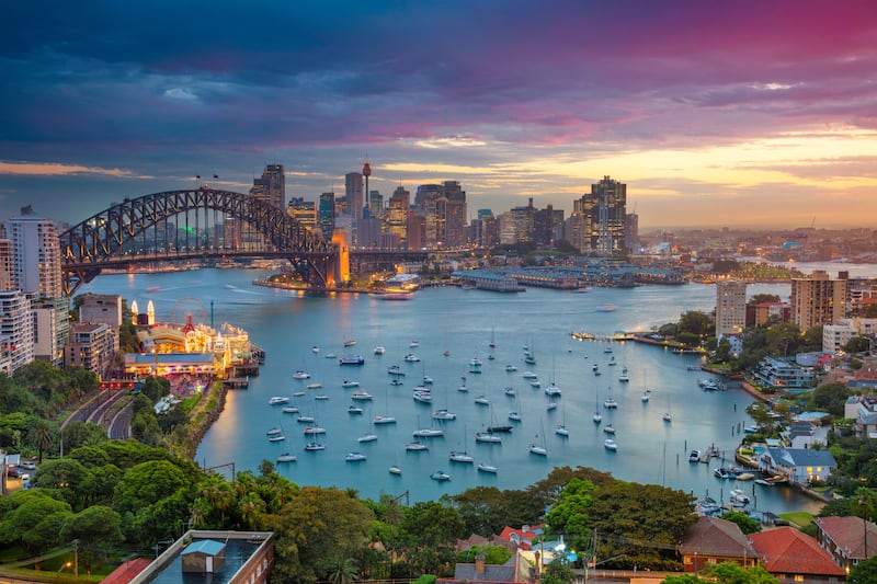 View of Harbour Bridge in Sydney, Australia. Photograph: Rudolf Balasko/Getty