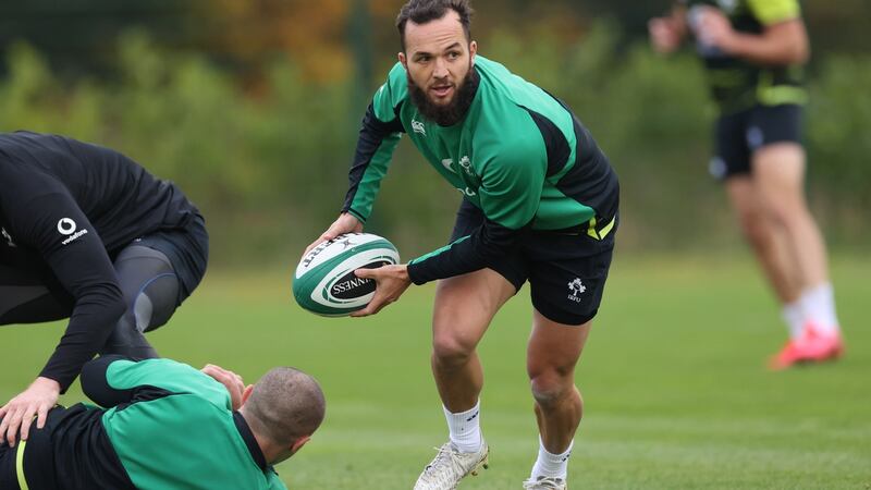 Jamison Gibson-Park will make his first start for Ireland against Wales on Friday. Photograph: Billy Stickland/Inpho
