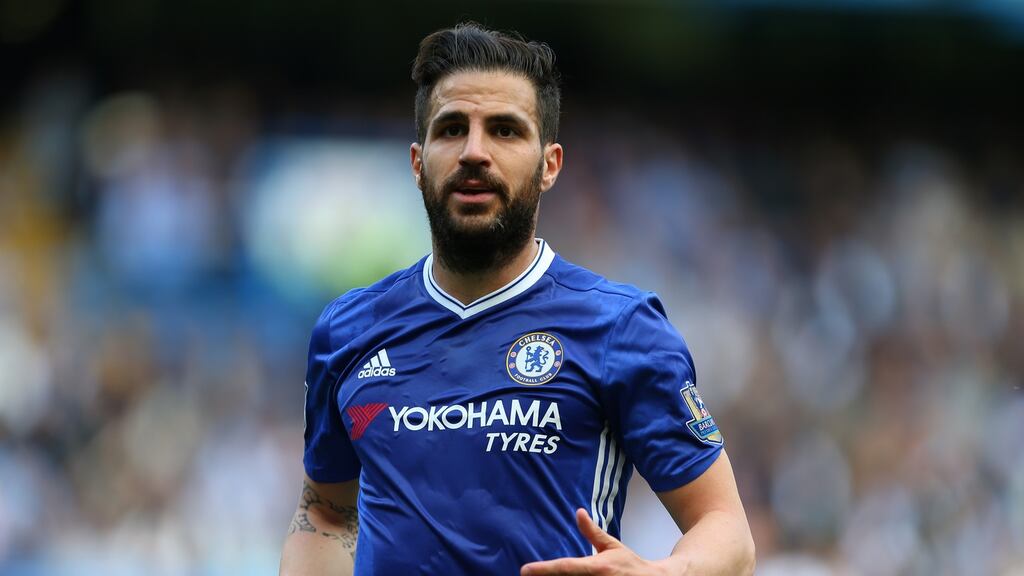 Chelsea’s Cesc Fàbregas, who moved to England at the age of 16, could no longer be considered as a “homegrown” player. Photograph: Matt West/BPI/REX/Shutterstock
