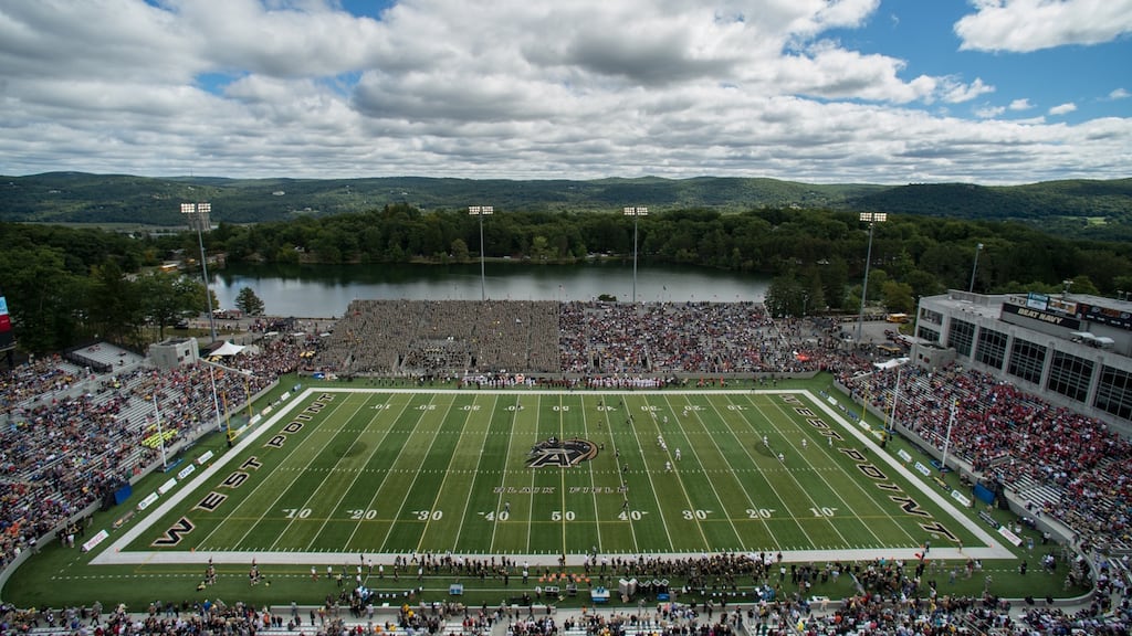 Army played Air Force at Michie Stadium in West Point, New York on Saturday. Photograph: Ron Antonelli/Getty Images