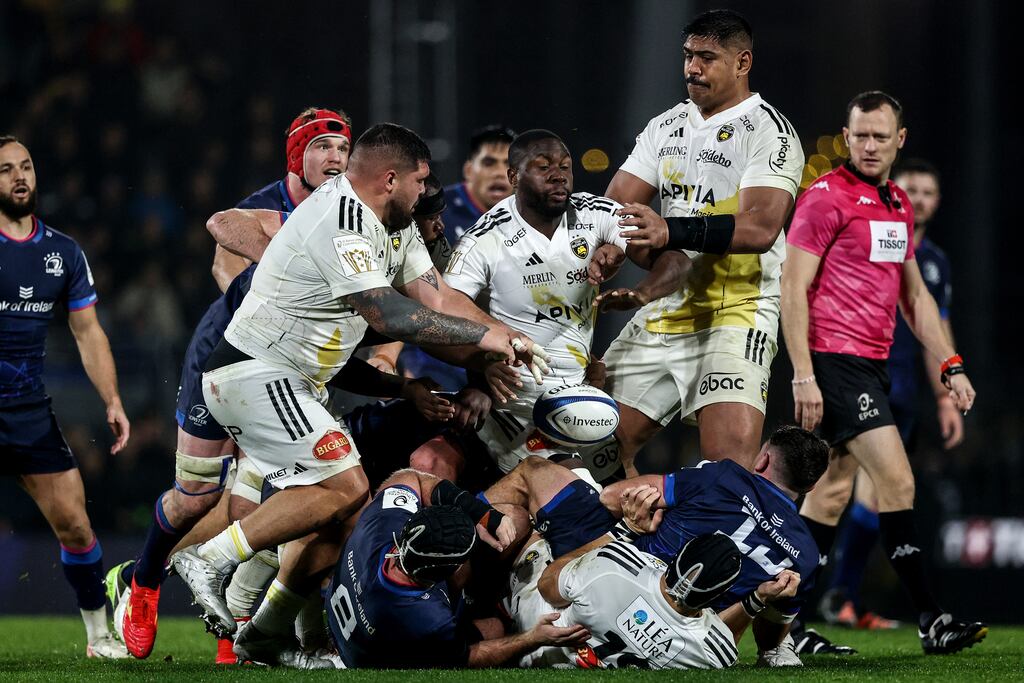Leinster’s latest meeting with their old buddies La Rochelle, the back-to-back Champions Cup winners, at the Aviva Stadium might just be tricky. Photograph: Ben Brady/Inpho