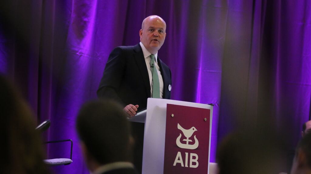 AIB chief executive Colin Hunt told the bank’s agm it had granted more than 40,000 payment breaks to borrowers hit by the coronavirus crisis. Photograph: Nick Bradshaw