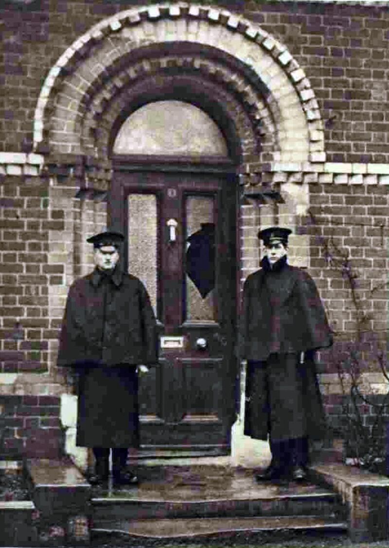 The McMahon family home at 3 Kinnaird Terrace, Belfast hours after the murders March 24th, 1922.
