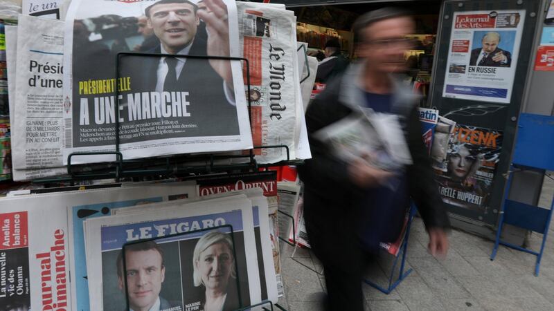 A divided country: the second round of the presidential election will take place on May 7th. Photograph: Eric Gaillard/Reuters