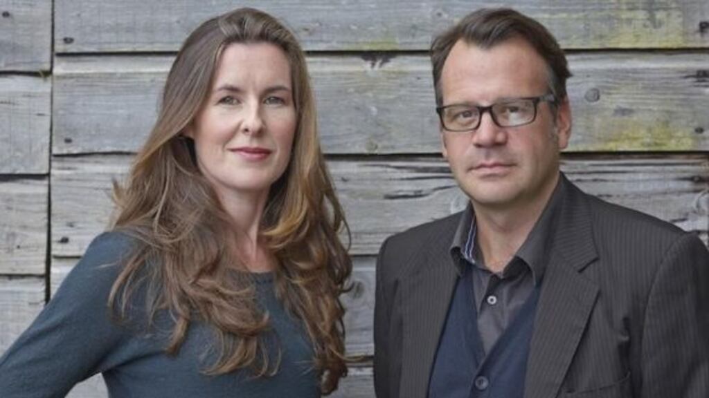 Karen Gillece and poet Paul Perry, aka Karen Perry