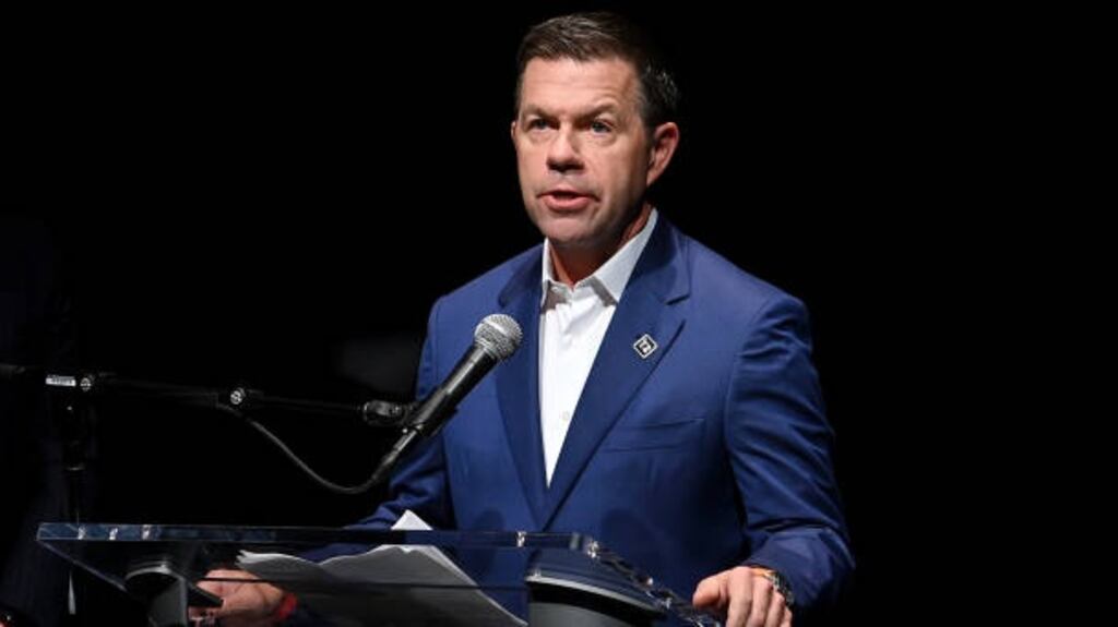 Declan Kelly speaks at a Global Citizen event in New York, in 2019. Photograph: Noam Galai/Getty Images.