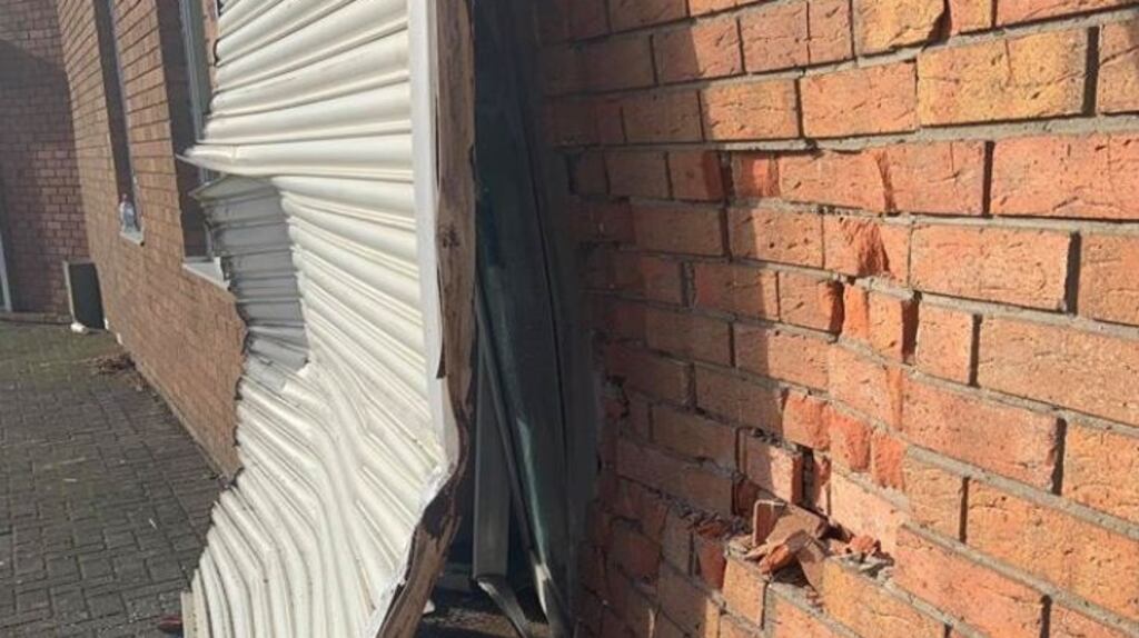Burglars rammed the front of the Deansrath Family Centre in Clondalkin, shortly before children arrived for their breakfast