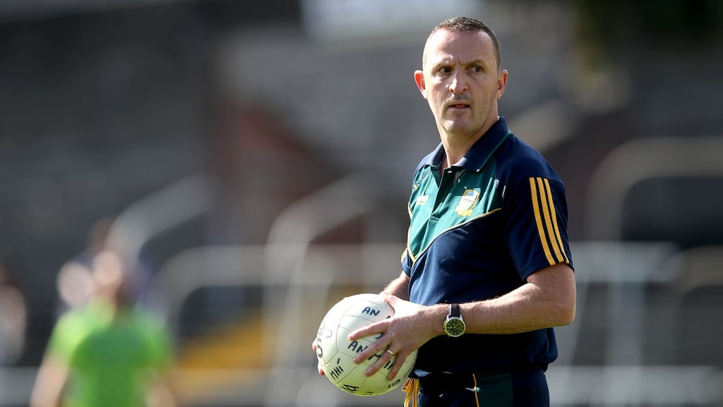 Meath boss Andy McEntee is looking forward to a potential Leinster championship clash with Dublin. Photograph: Ryan Byrne/Inpho