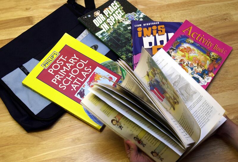 A Government-backed scheme will provide free schoolbooks, workbooks and copy books to children up to the age of 12 or 13. Photograph: Eric Luke