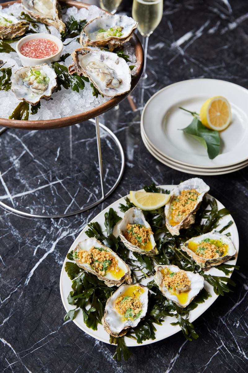 Suppliers are name-checked and identified on a map on the back of the menu. Photograph: Ella Miller