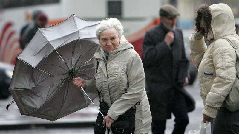 Cold comfort: upon our arrival in Dublin Airport, it is raining. “It always rains in Ireland,” I tell my friend. Photograph: Sam Boal/Photocall Ireland