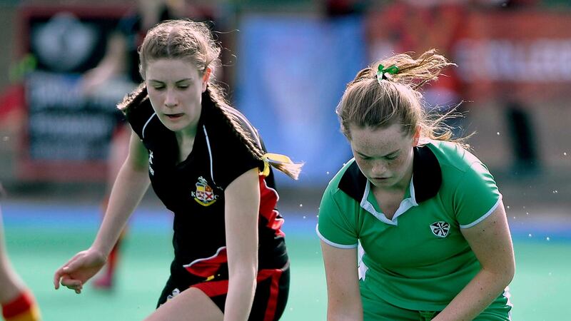 The next time you watch in horror as your daughter gets a hockey ball in the face or your son limps off the soccer field, , don’t be tempted to try to end their playing career. Above: Subway All-Ireland Schools Hockey Championship Finals at Banbridge Hockey Club, Co Down, Kilkenny College vs Muckross Park. Kilkenny’s Ellen Atkinson with Niamh Shaw of Muckross. Photograph: ©INPHO/PressEye/Stephen Hamilton
