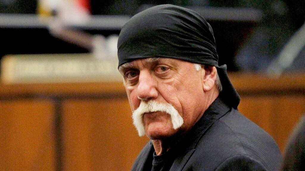 Terry Bollea, known as Hulk Hogan, sits in court during his trial against Gawker Media, in  Florida last March. Photograph:  Reuters