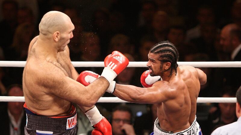 David Haye during his WBA world heavyweight championship win over Nikolai Valuev in 2009. Photograph: Thomas Langer/Bongarts/Getty