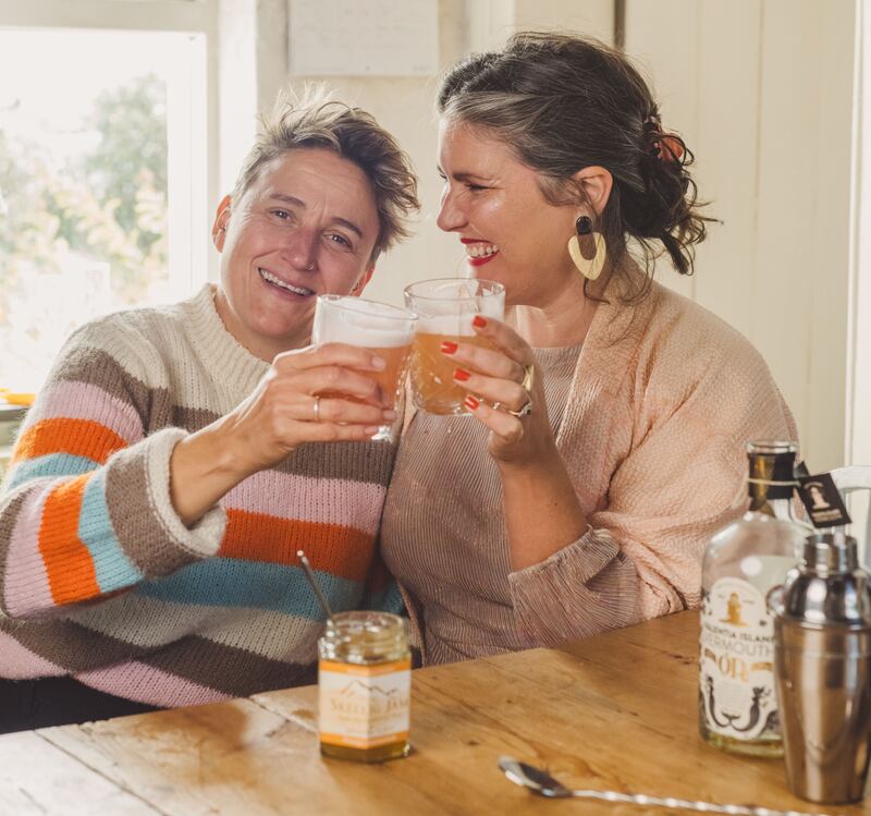 Anna and Orla Snook O’Carroll of Valentia Island Vermouth. Photo Joleen Cronin