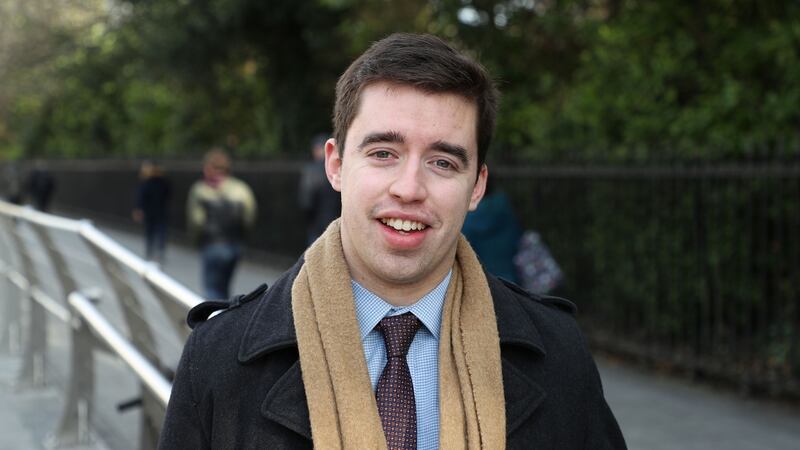 Andrew Ralph (23), who lives between Dunshaughlin and Ratoath, says commuting is the “single biggest issue” in his area. Photograph: Nick Bradshaw