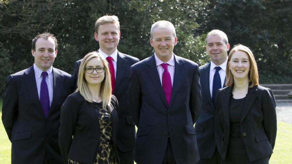 HWBC executives (from left) Gavin Brennan, Emma Murphy, Iain Sayer, Tony Waters, Patrick Campion and Sharon Walsh