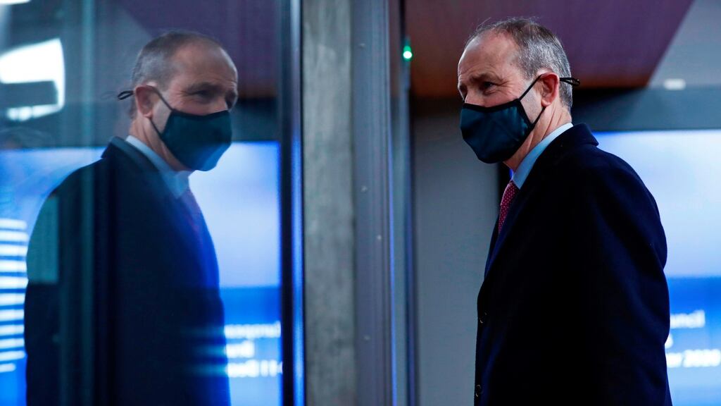 Taoiseacch Micheál Martin said “shareholders in the banks were not bailed out. The State took equity. The shareholders were not bailed out.” Photograph: Francisco Seco / POOL / AFP