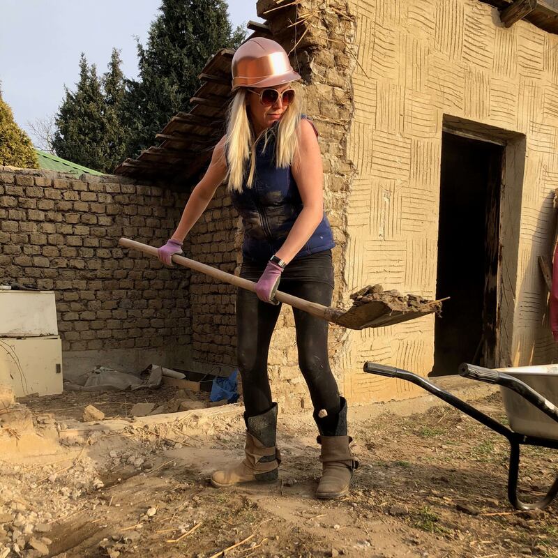 Natalie and her husband bought a 1960s mud-and-straw cottage that they are renovating