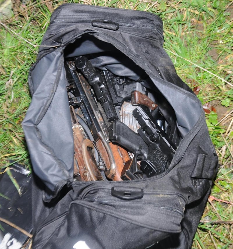 Firearms seized by gardaí in north Co Dublin. Photograph: An Garda Síochána