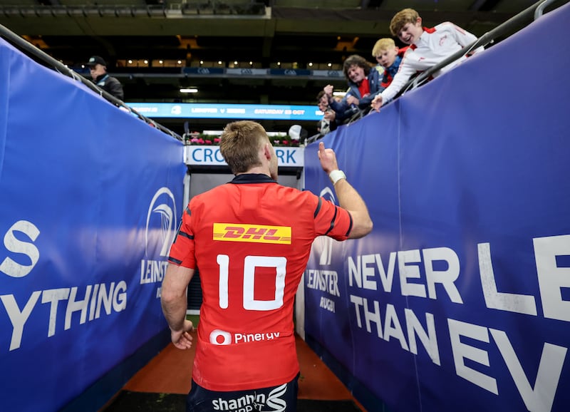 Munster's Jack Crowley mad a good case to be Ireland's number one number 10. Photograph: Dan Sheridan/Inpho