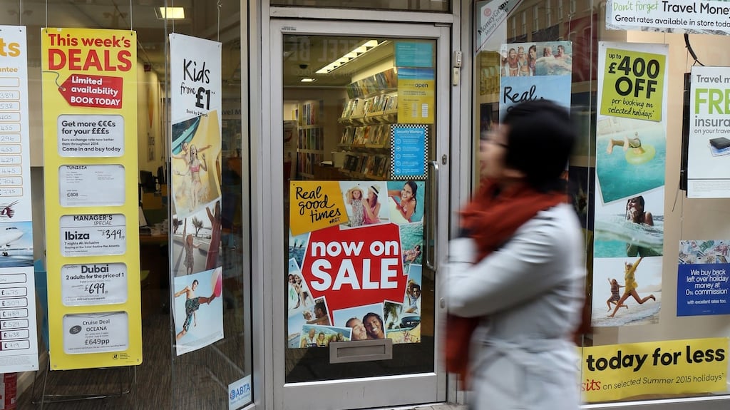 Thomas Cook has struggled with intense competition in popular destinations, high debt levels and an unusually hot summer last year which reduced its last-minute bookings. Photograph: Chris Radburn/PA Wire