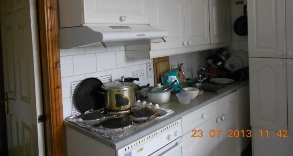 Substandard: a kitchen in a Dublin property