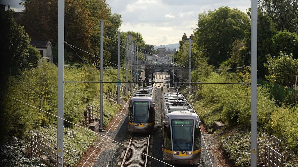 Extension will initially take place on the Green line where congestion is very severe, particularly in the morning peak. File photograph: Dara MacDonaill/The Irish Times
