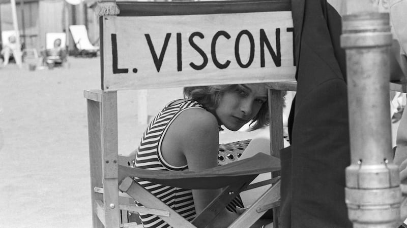 Björn Andrésen on the set of Luchino Visconti’s Death in Venice.