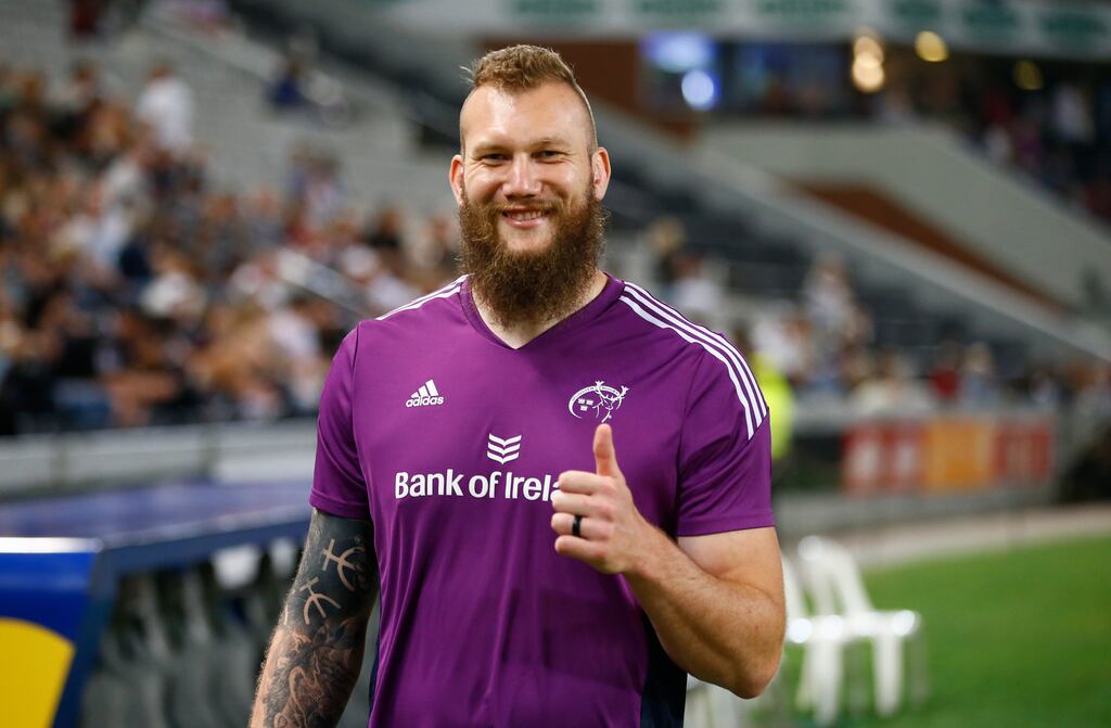 RG Snyman will join Leinster next season after his Munster contract ends. Photograph: Steve Haag/Inpho/Steve Haag Sports