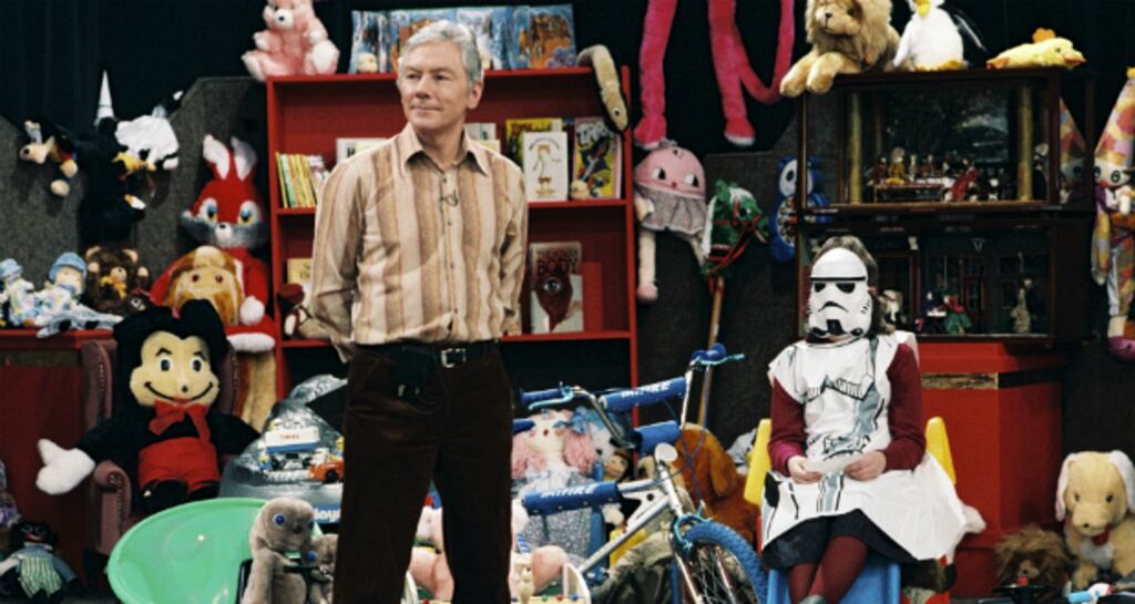 A blast from Toy Shows past: Gay Byrne presents ‘The Late Late’ toy show in the 1980s. Photograph: RTE Stills Library