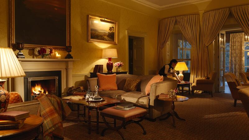 The huntsroom at Ballynahinch Castle