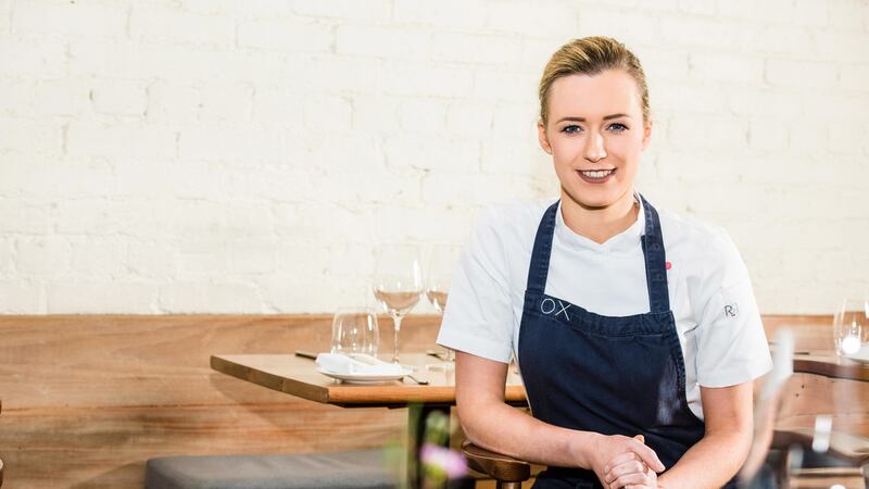 Chef Grainne Mullins at OX Belfast. Photograph: Elaine Hill Photography