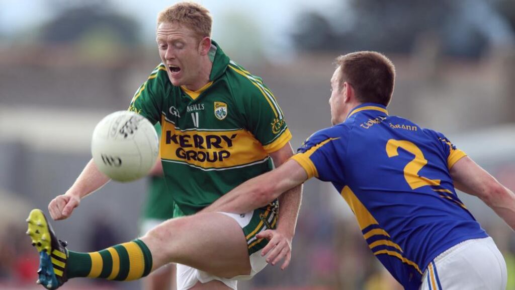 Kerry captain Colm Cooper scored five points against Tipperary. Photograph: Lorraine O’Sullivan/Inpho