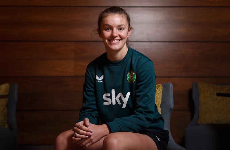 Caitlin Hayes: 'I still feel new and I don’t know at what point that wears off.” she says of her breakthrough with the Republic of Ireland squad. Photograph: Tom Maher/Inpho