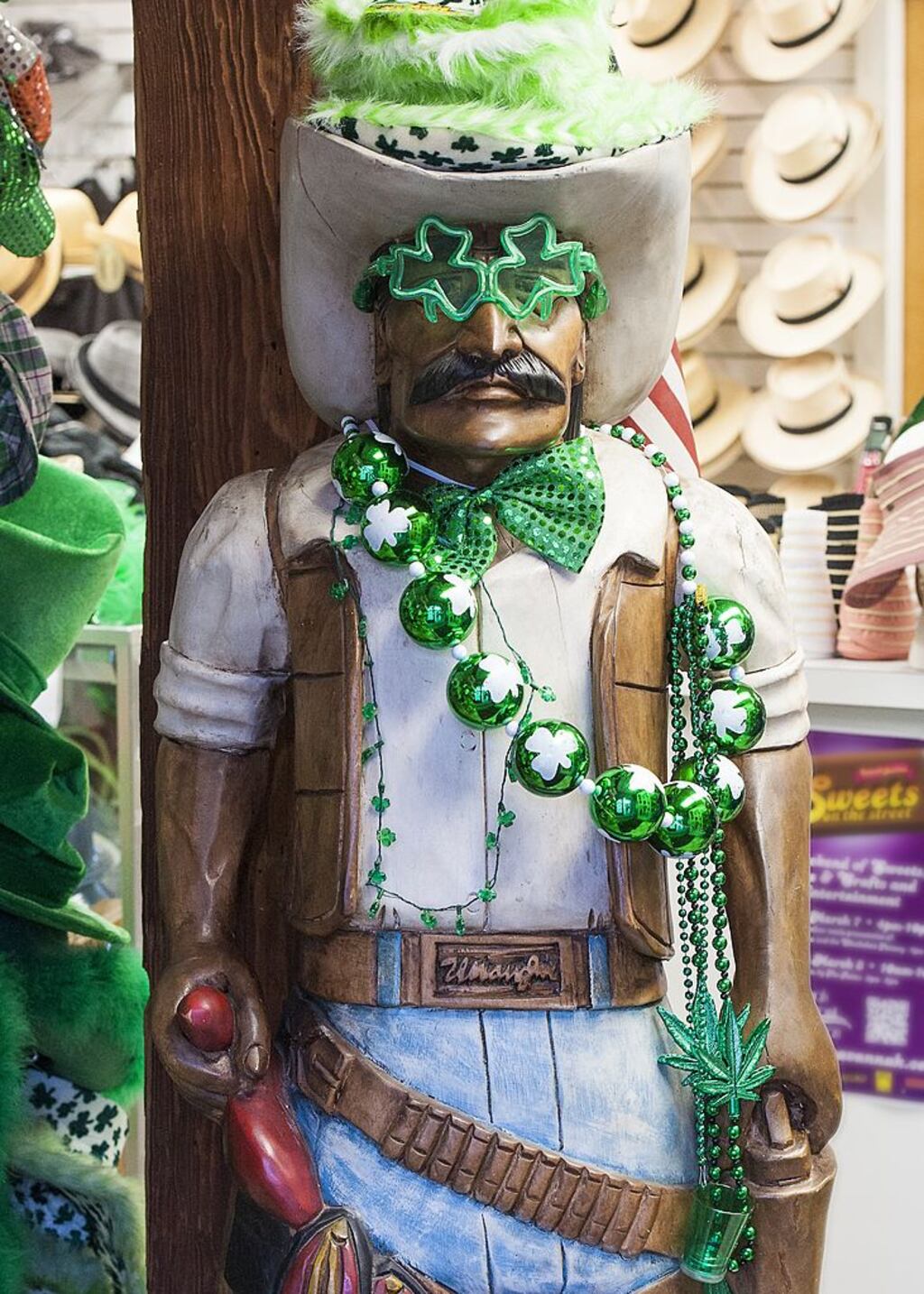St Patrick’s Day decor in Savannah, Georgia. Photograph: Getty Images