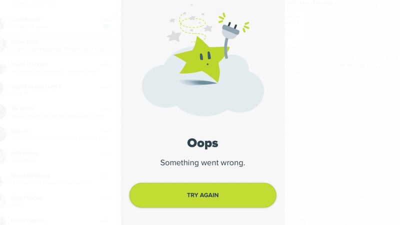 Some users of the Lotto App were confronted with this message in the minutes shortly before the cut-off to buy tickets.