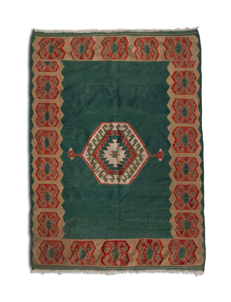 a modern kilim rug from Turkey (€500-€700),Adam's