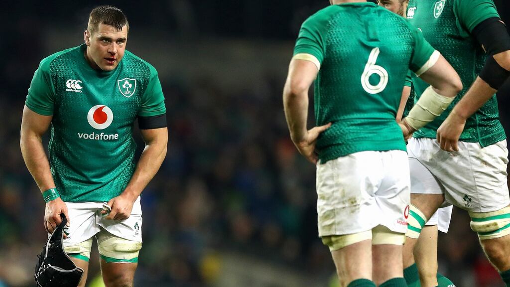 CJ Stander suffered fractures to his cheekbone and eye socket with his first carry in the Six Nations opener against England. Photograph: James Crombie/Inpho