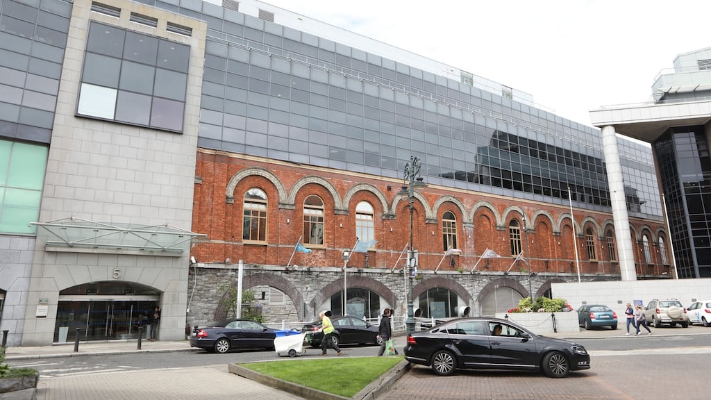 Insurance Ireland’s building in the IFSC, which the European Commission raided on Tuesday. Photograph: Collins